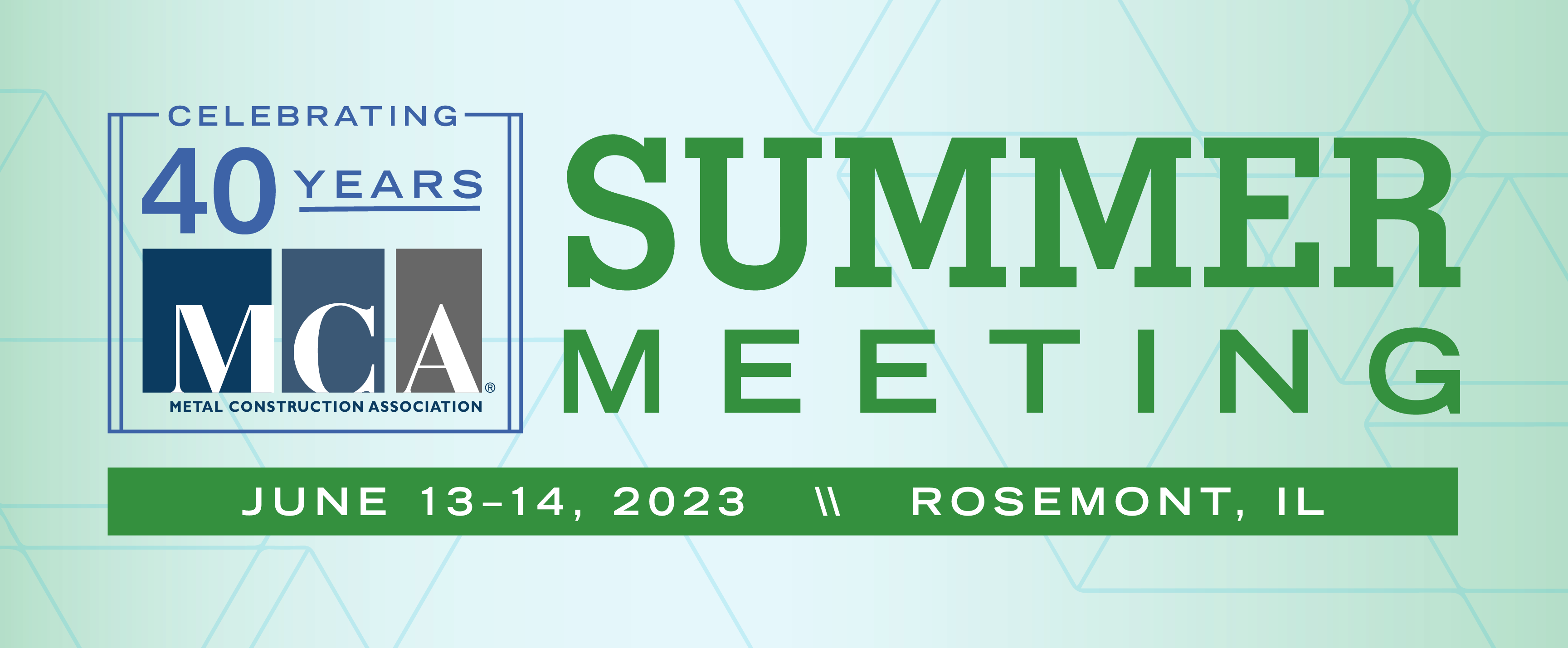 MCA Summer Meeting 2023 Summer Meeting